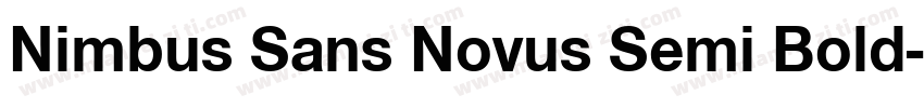 Nimbus Sans Novus Semi Bold字体转换